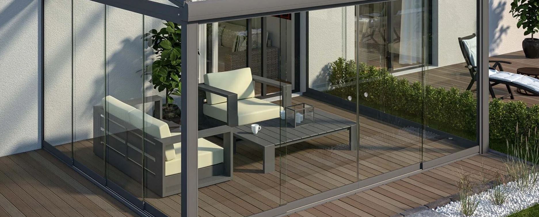 Glaselemente für Ihre Terrassenüberdachung